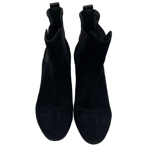 Rag & Bone New York Black Suede Chelsea Boot 37.5 (US 7.5) EUC Block Heel - Picture 3 of 7
